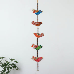 Bird - Tholu Bommalata Leather Puppet Wall Hanging
