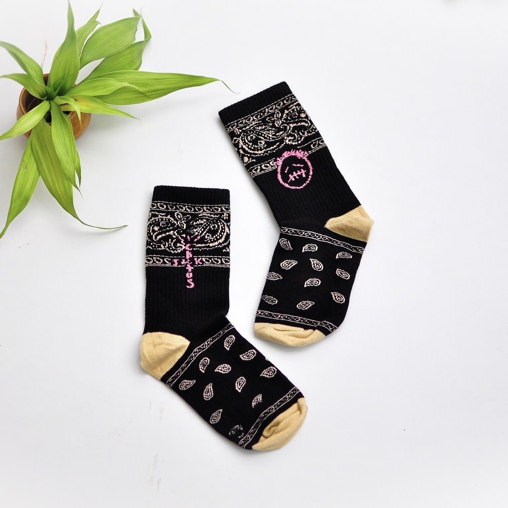 Black Travis Scott Socks | Cactus Jack Socks