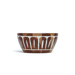 Brown - Aurora White Bowl
