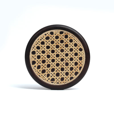 Brown - Rosemary Walnut Oval Wicker Trivet