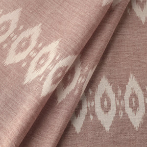 Brown - Maniabandha Ikat Weave Handloom Cotton Fabric