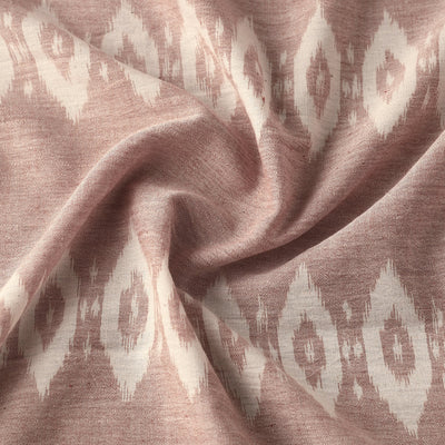 Brown - Maniabandha Ikat Weave Handloom Cotton Fabric