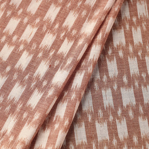 Brown - Maniabandha Ikat Weave Handloom Cotton Fabric