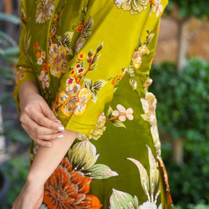 HAZEL GREEN EMBROIDERED SET