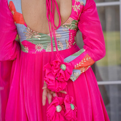 PINK POPPY CREPE SUIT SET