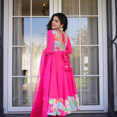 PINK POPPY CREPE SUIT SET