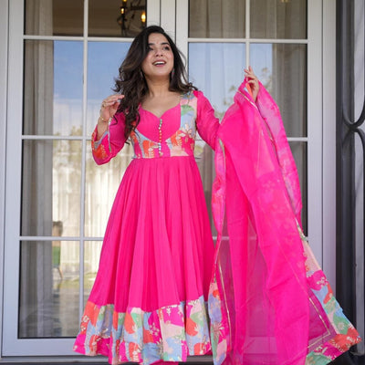 PINK POPPY CREPE SUIT SET