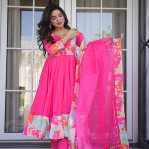 PINK POPPY CREPE SUIT SET