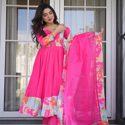 PINK POPPY CREPE SUIT SET