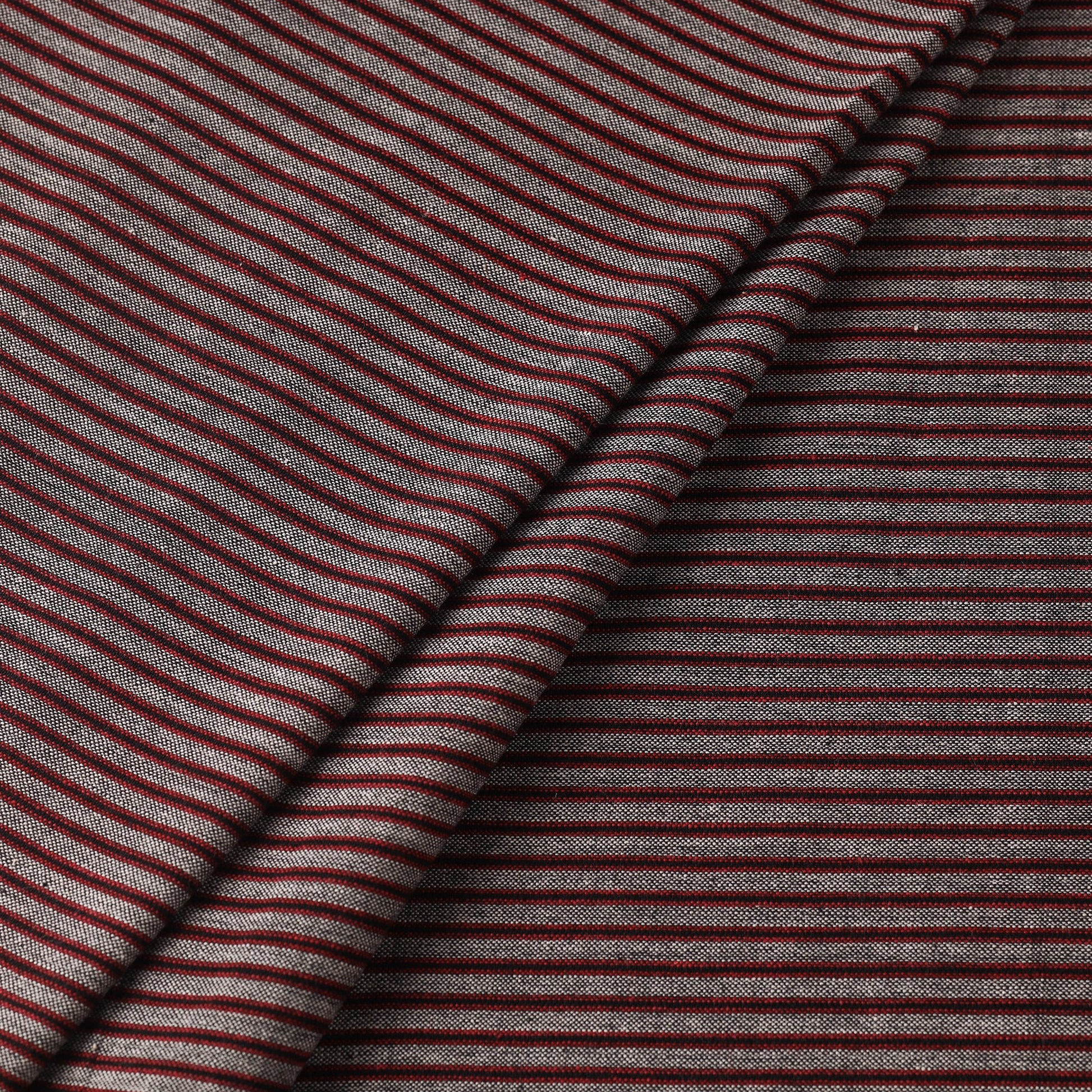 Brown - Jhiri Pure Handloom Cotton Fabric