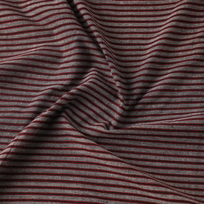 Brown - Jhiri Pure Handloom Cotton Fabric