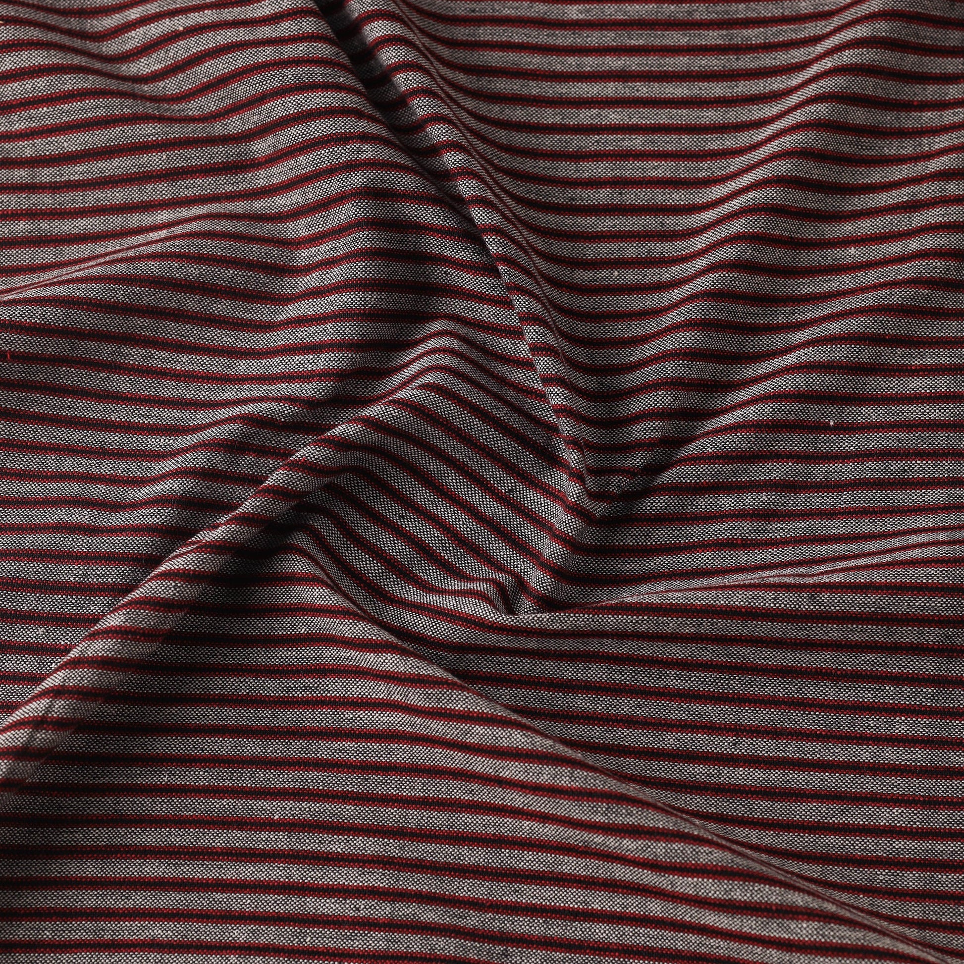 Brown - Jhiri Pure Handloom Cotton Fabric