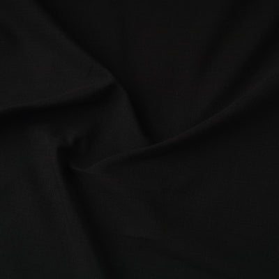 Black - Jhiri Handloom Cotton Plain Fabric 01