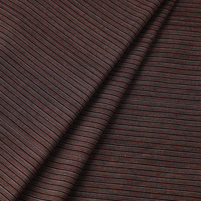 Brown - Jhiri Pure Handloom Cotton Fabric