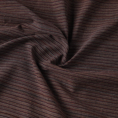 Brown - Jhiri Pure Handloom Cotton Fabric