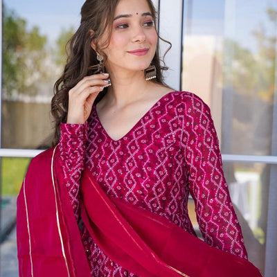 Sabrina georgette embroidered suit set
