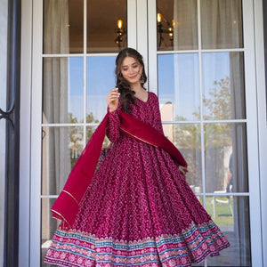 Sabrina georgette embroidered suit set