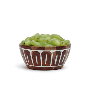Brown - Aurora White Bowl