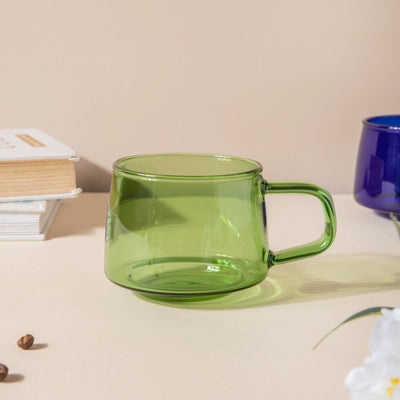Borosilicate Glass Cup Green