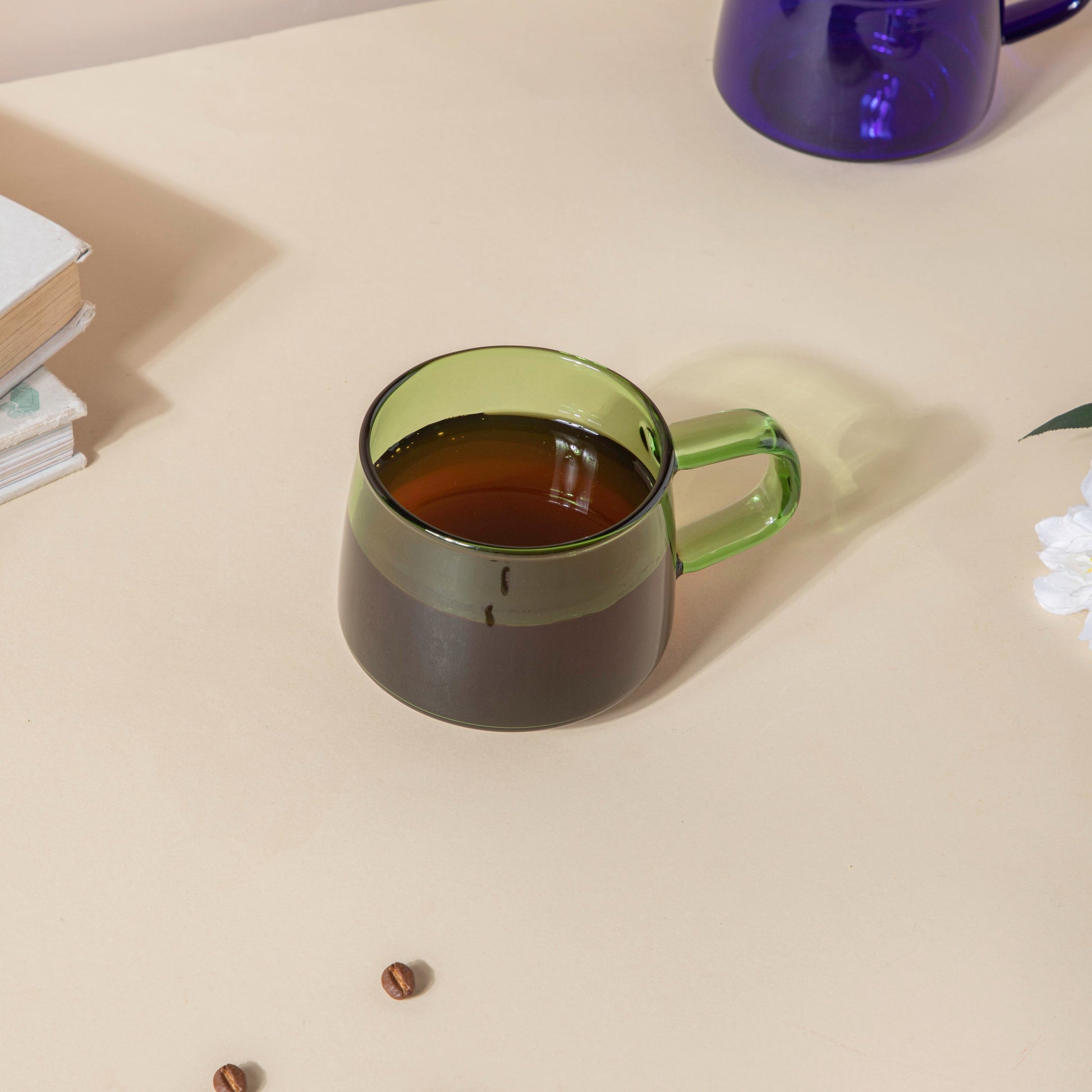 Borosilicate Glass Cup Green