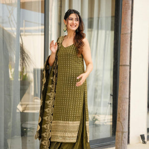 Moss green Majesty suit set