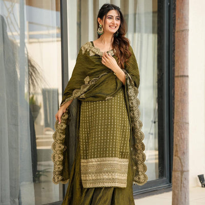 Moss green Majesty suit set