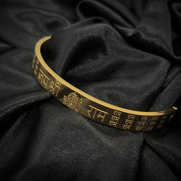 Jai Shree Ram Men's Gold Bracelet