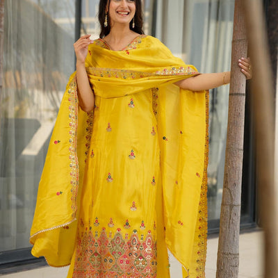 Mimosa luxe yellow suit set