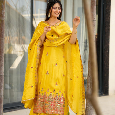 Mimosa luxe yellow suit set