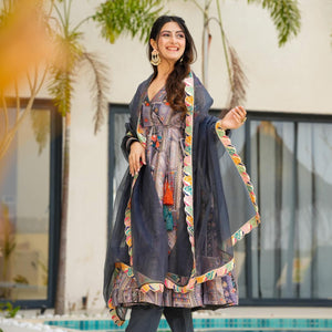 Enigma silk suit set