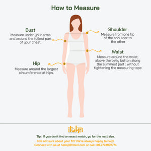 Blue - Bindaas Block Art Prints Natural Dyed Cotton Round Neck T-shirt