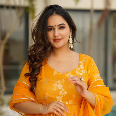 Tropical mist silk suit set