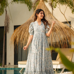 tracy cotton floor length dress