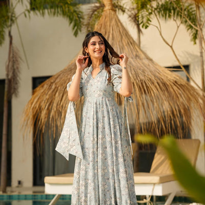 tracy cotton floor length dress