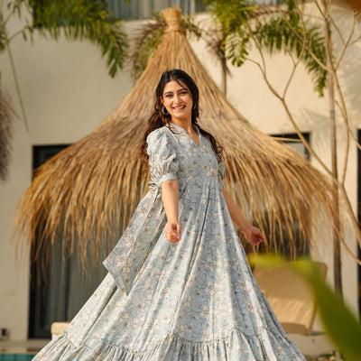 tracy cotton floor length dress