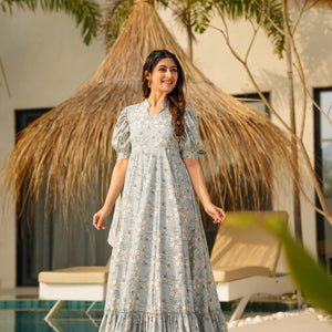 tracy cotton floor length dress
