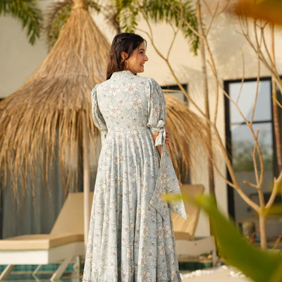 tracy cotton floor length dress