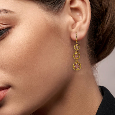 Light Pink Diamond Drop Earrings For Women