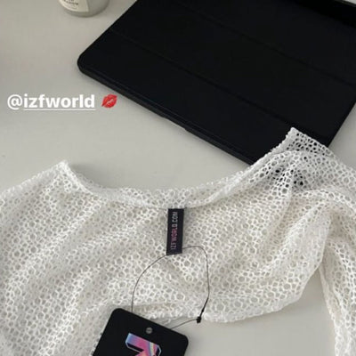 White Crochet Sleeves