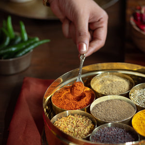 Brass Masala Daani / Spice Box