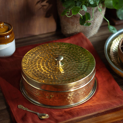 Brass Masala Daani / Spice Box