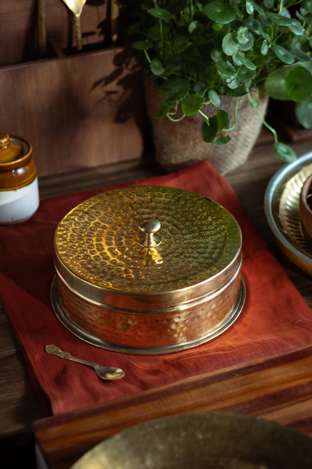 Brass Masala Daani / Spice Box