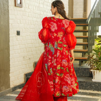 Grishma red suit set