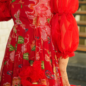 Grishma red suit set