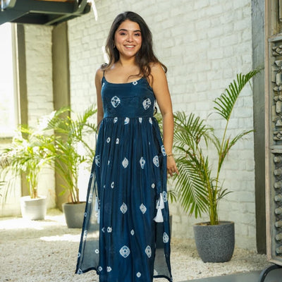Deep Blue Serenity Kurta Set