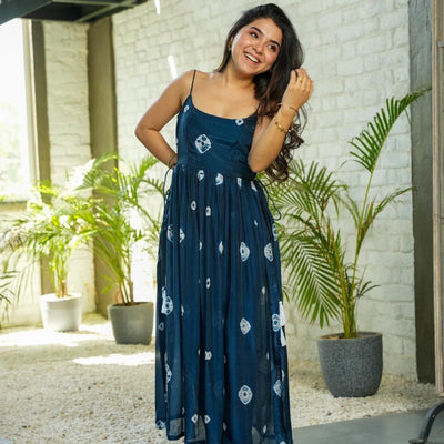 Deep Blue Serenity Kurta Set