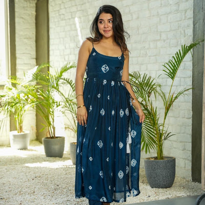 Deep Blue Serenity Kurta Set