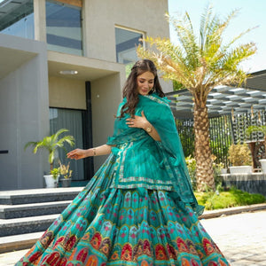 HEAVENLY green heavy maxi set
