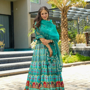 HEAVENLY green heavy maxi set