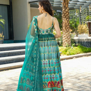 HEAVENLY green heavy maxi set